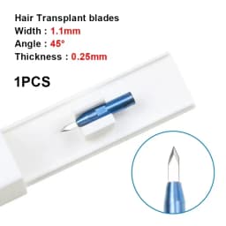 Hair Implant Tool Hair Transplant Implanter Pen Transplant Knife Sapphire Hair Implant Blade Double Edge Blade