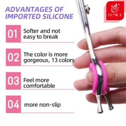Fenice Pet Scissors Silicone Finger Rings Imported Soft Finger Non Slip Ring Beautician Finger Set Ultra Soft and Comfortable