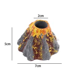8.5*5.5cm Simulation Volcano Ornaments Creative Air Stone Micro-landscape High Quality Fish Tank Decor