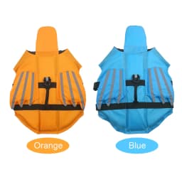 Dog Life Jacket Dog Safety Vest Adjustable Preserver with High Buoyancy and Durable Rescue Handle for Small Medium and Large Dog