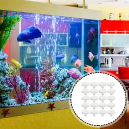 20 Pcs Fish Tank Coral Base Decoration Nurture Supplies Frag Plug Reproduction Ceramics Aquarium Support Coral Plug Fish Tank