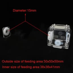 DIY Various Size Ant Farm Bamboo Tube Nest with Feeding Area Pet Anthill Workshop Queen Ant Breeding Nest Ant House Nest Bracket