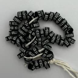 25PCS Closed Bird Leg Bands - Aluminum - Custom Laser Engraving - Newborn 10 days