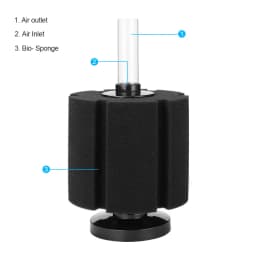 3 Sizes Fish Tank Air Pump Skimmer Aquarium Fish Filter Accessories Practical Aquarium Biochemical Sponge Filter FA011