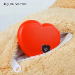 Pet Heartbeat Plush Toy Puppy Behavioral Training Toy Sleep Snuggle Heartbeat Anxiety Aid Relief Dog Interactive Games Doll