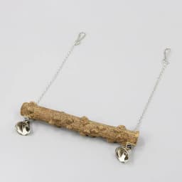 Wood Parrot Stand Pole Swing Toy with Bell for Bird Tiger Skin Claw Grinding Beak Grinding Stand Pole Bird Cage Accessories