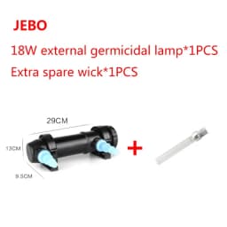 JEBO 220~240V 5W~36W UV Sterilizer Lamp Light Water Cleaner For Aquarium Pond Fish Tank Ultraviolet Filter Clarifier