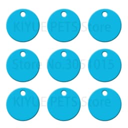 Wholesale 20Pcs Dog Id Tags Round Aluminum Tag DIY Personalized Pet Name Plate Engraving Anti-lost Pendant Collar Accessory