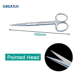 1pcs Orthopedic Surgical Scissors Straight Scissors Stainless Steel Orthopedic Veterinary Instrument Round/Point Head pet