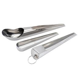 Pet Bird Parrot Feeder Spoon Stainless Steel Food Adding Spoon Bird Tools Cage Food Add Accessories Small Pet Feeding Tool 1 Pc