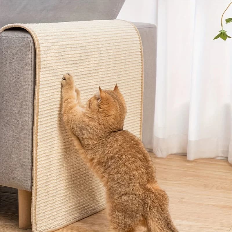 1pcs Sisal Cat Scratching Board Sticks to the Wall Does Not Drop Chips Scratches the Sofa Protection Vertical Claw Grinding Mat