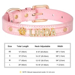 Personalized Small Dogs Chihuahua Collar Bling Rhinestone Dog Collars Free Custom Pet Dogs Cats Name Charms Pet Accessories