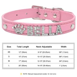 Personalized Small Dogs Chihuahua Collar Bling Rhinestone Dog Collars Free Custom Pet Dogs Cats Name Charms Pet Accessories