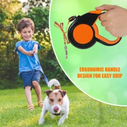 8M Retractable Dog Lead Heavy Duty Pet Walking Leash with Strong Reflective Tape Non-Slip Handle for Small Medium Large Dogs