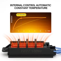 Automatic Air Heater Insulation PTC Heaters Thermostatic Heating Element Portable Multipurpose Heater Incubator Patio Heaters