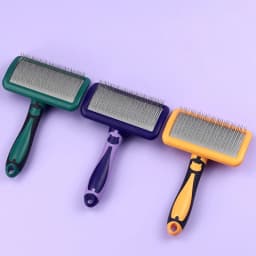 Dog Brush Stainless Steel Dogs Combs Massage Dog Grooming Brush Pet Hair Remover Cleaning Tools Soft Handle Cat Comb Cat Br Comb