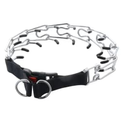 Adjustable Dog Prong Collar Pet Pinch Training Collar Stainless Steel Links with Rubber Tips Quick for Small Medium Large Dog