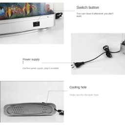 Dynamic Virtual Ocean Led Fish Tank Lamp Dolphin Artificial Tropical Landscape Aquarium Mood Night Light Cute Room Decoration