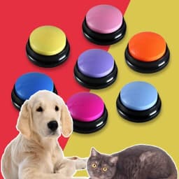 Personalized Sound Buzzers Recordable Answer Buzzers Talking Button Dogs Button for Communication Dog Training