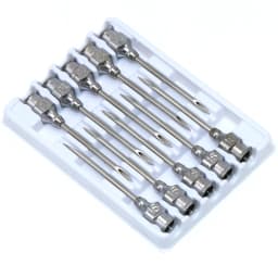 10pcs Stainless Steel Veterinary Syringe Needles Injection Vaccination Vet Tools Pigs Cow Sheep Bird Bovine Farm Animal Supplies