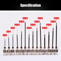 10pcs Stainless Steel Veterinary Syringe Needles Injection Vaccination Vet Tools Pigs Cow Sheep Bird Bovine Farm Animal Supplies