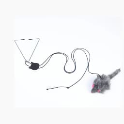 Interactive Door Hanging Cat Toy with Black Mouse Teaser - Entertain and Exercise Your Cat Toy for Indoor Cats Play Supplies