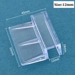 8Pcs 5/6/8/10/12mm Aquarium Acrylic Clip Glass Cover Support Holders Accessories Transparent Fish Tank Cover Plate Bracket Clamp
