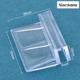 8Pcs 5/6/8/10/12mm Aquarium Acrylic Clip Glass Cover Support Holders Accessories Transparent Fish Tank Cover Plate Bracket Clamp