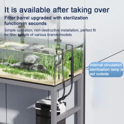 Fish Tank Uv Sterilization Lamp Waterproof External Filter Barrel Filter Dedicated Disinfection Sterilization Algae RemovalTools