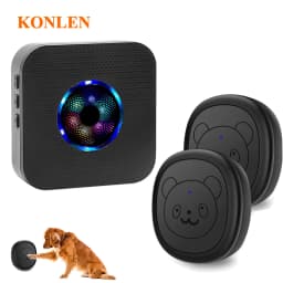 Smart Dog Doorbell Wireless for Potty Training Doggie Food Chime Door Bell Touch Button for Pet Puppy Ring to Go Outside KONLEN