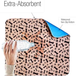Washable Pee Pads for Dogs Winter Large Reusable Puppy Pet Training Floor Mats Absorbent Leakproof Whelping Potty and Crate Use