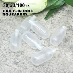 30/50/100Pcs Toy Squeakers Repair Parts Pet Puppy Toy Noise Generator Plug-in Cylindrical Replacement Parts 20*40mm Plastic