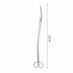 35cm Overlength Large Water Grass Trimmer Stainless Steel Scissors Tweezers Fish Tank Landscape Straight Curved Shears