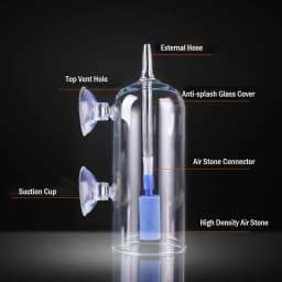 Aquarium Oxygen CO2 Diffuser Air Pump Fish Tank Glass Aerator Oxygenator Stone Air Dissolve Dispenser Aquarium Accessories