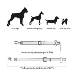 Adjustable Pet Cat Dog Car Seat Belt Pet Seat Vehicle Dog Harness Lead Clip Safety Lever Traction Dog Collars Dog Accessoires