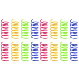 16/32/80Pcs Cat Spring Toys Colorful Kitten Coil Spiral Springs Toy Durable Plastic Creative Cat Interactive Pet Toy New