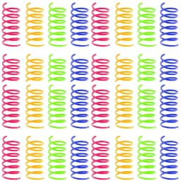 16/32/80Pcs Cat Spring Toys Colorful Kitten Coil Spiral Springs Toy Durable Plastic Creative Cat Interactive Pet Toy New