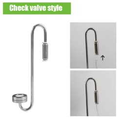 1 Stainless Steel Check Valve for CO2, Carbon Dioxide Diffuser to Prevent Gas Backflow, Check Valve Fitting 4X6mm