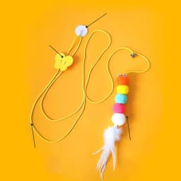 Cat Toy Hanging Simulation Interactive Cat Toy Funny Self Elastic Interactive Toy for Kitten Playing Teaser Wand Pet Supplies