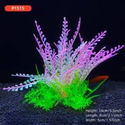 14cm/5.5inch Fish Tank Simulation Plant Aquarium Artificial DIY Decor Plants Water Grass Fish Tank Decorations