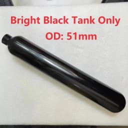0.38LRound Aluminum Bottle 50mm OD M18*1.5 Inlet Thread Tank Bottle 20Mpa 4500psi Tank Regulator For Cylinder Diving