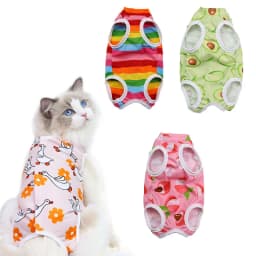 Cat Professional Recovery Suit for Abdominal Wounds or Skin Diseases Spay Suit for Female Cat Neuter Suit for Male Cats