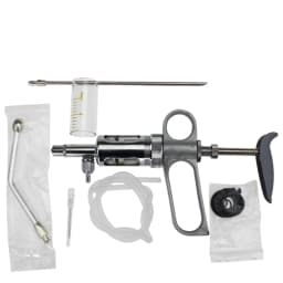 5ml 10ml Feeding Metal Continuous Syringe Vaccine Poultry Sow Sheep Pig Cattle Injection Animal Farming Tools