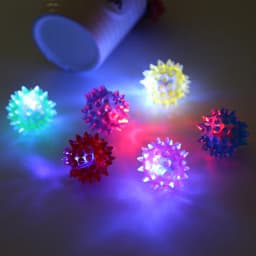 LED Blinking Cat Ball Rolling Glowing Balls Colorful Pet Playing Toy