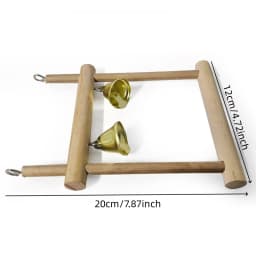 1/8PCS Set Combination Parrot Bird Toys Wood Articles Bite Pet Bird Toys For Parrot Training Bird Toy Swing Ball Bell Standing