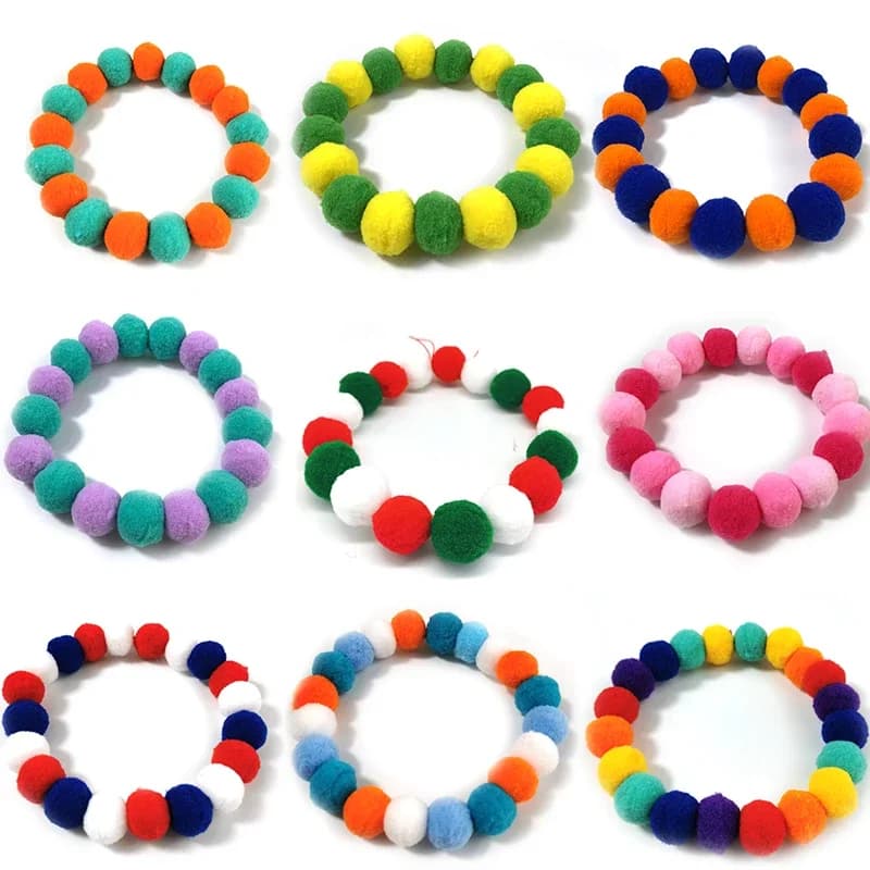 30pcs Pet Dog Bow Tie Rainbow Flower Hair Ball Necklace Collar Pet Dog Cat Bowties Neckties Dog Grooming Accessories
