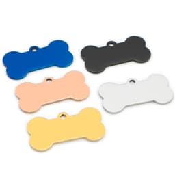 Stainless Steel 20Pcs Bone Dog ID Tag Keychain Engraved Pet ID Personalized Collar Tags Pendant Keyring Bone Pet Accessories