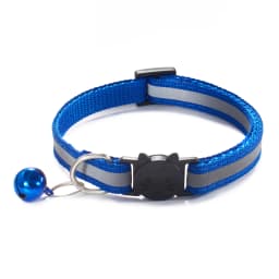 ROJECO Cat Collar with Bell Reflective Colorful Night Safety Collar For Cats Adjustable Cat Kitten Necklace Pet Leash Supplies