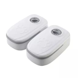 Dog Feeder Cat Automatic Feeding Water Bowl White Pet Food Storage Dispenser Container Pets Puppy Kitten Accessories