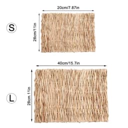 Rabbits Bunny Pet Chew Mat Small Animal Woven Hay Mat Natural Straw House Cage Accessories For Guinea Pig Chinchilla Hamster Rat